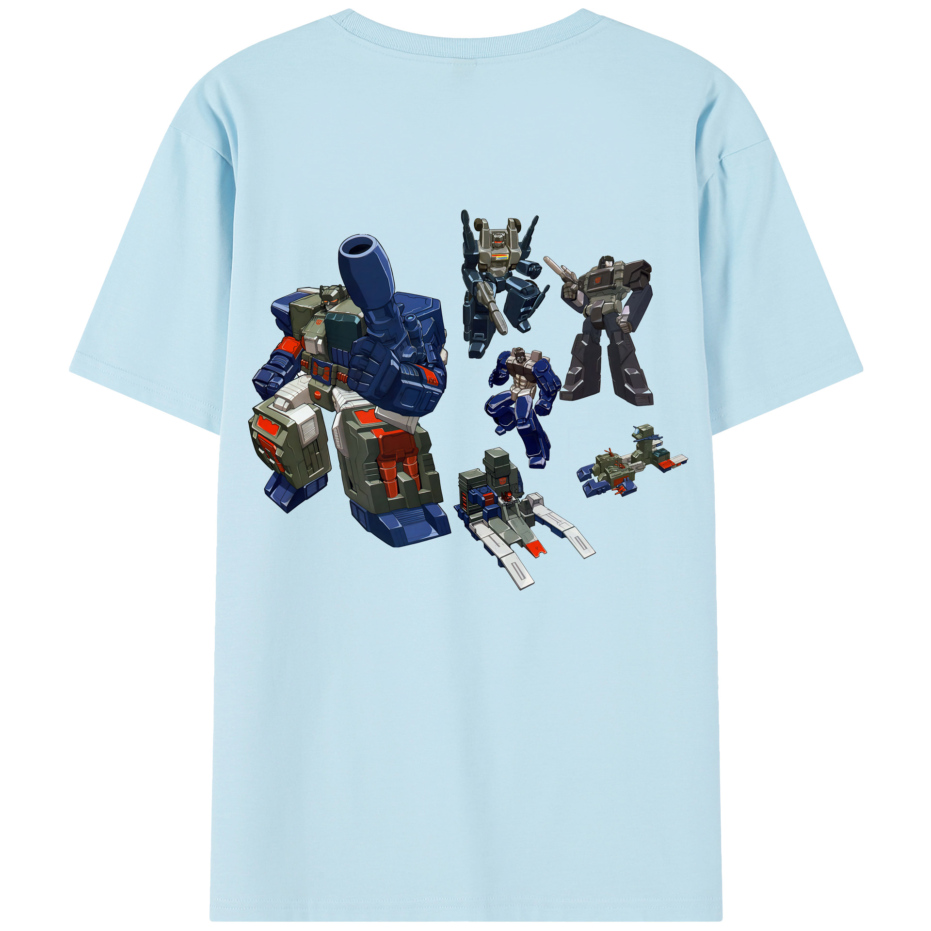 （画像用） Transformers トランスフォーマー 綿100％半袖Tシャツ（背面プリント）